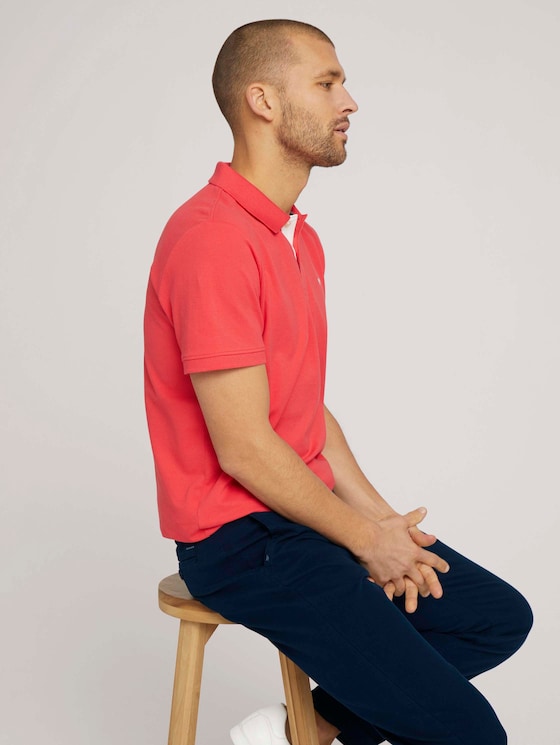 Basic Poloshirt - Männer - Plain Red Basic Poloshirt - Männer - Plain Red - 5 - TOM TAILOR