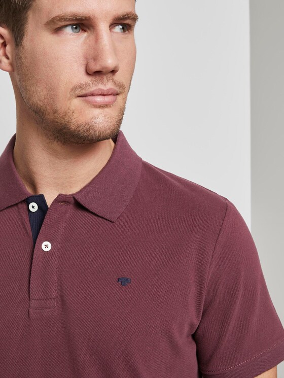 Basic Poloshirt - Männer - Dusty Wildberry Red Basic Poloshirt - Männer - Dusty Wildberry Red - 9 - TOM TAILOR