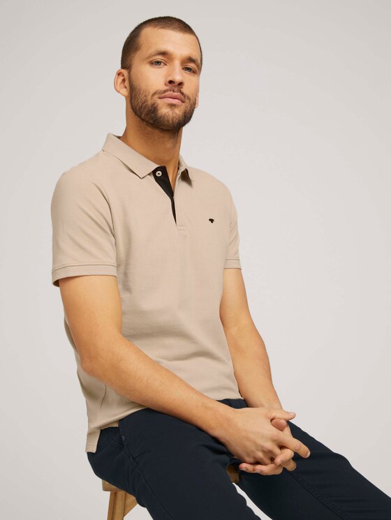Basic Poloshirt - Männer - Sandy Beige Basic Poloshirt - Männer - Sandy Beige - 5 - TOM TAILOR