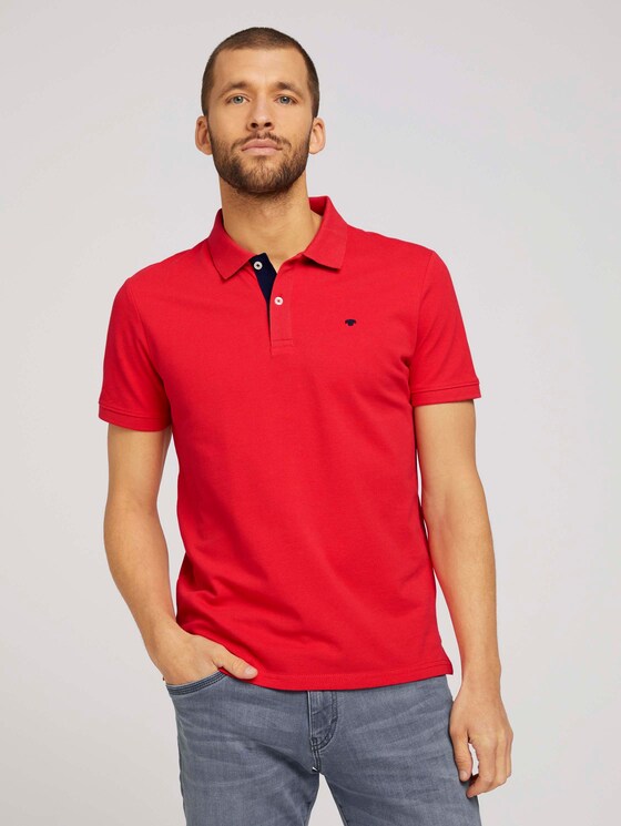 Basic Poloshirt - Männer - Powerful Red Basic Poloshirt - Männer - Powerful Red - 1 - TOM TAILOR