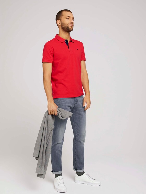 Basic Poloshirt - Männer - Powerful Red Basic Poloshirt - Männer - Powerful Red - 3 - TOM TAILOR