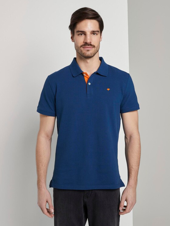 Mode Shirts Polo shirts Tom Tailor Polo Team Polo shirt licht Oranje simpele stijl 