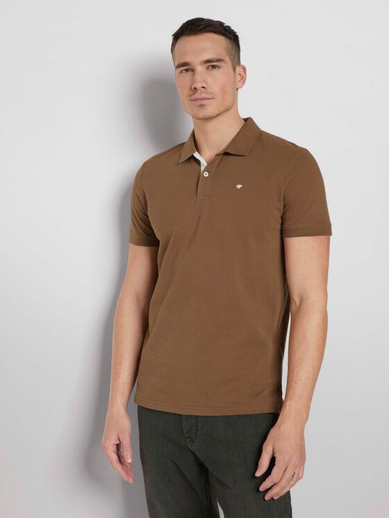 Basic Poloshirt - Männer - brown oak Basic Poloshirt - Männer - brown oak - 1 - TOM TAILOR