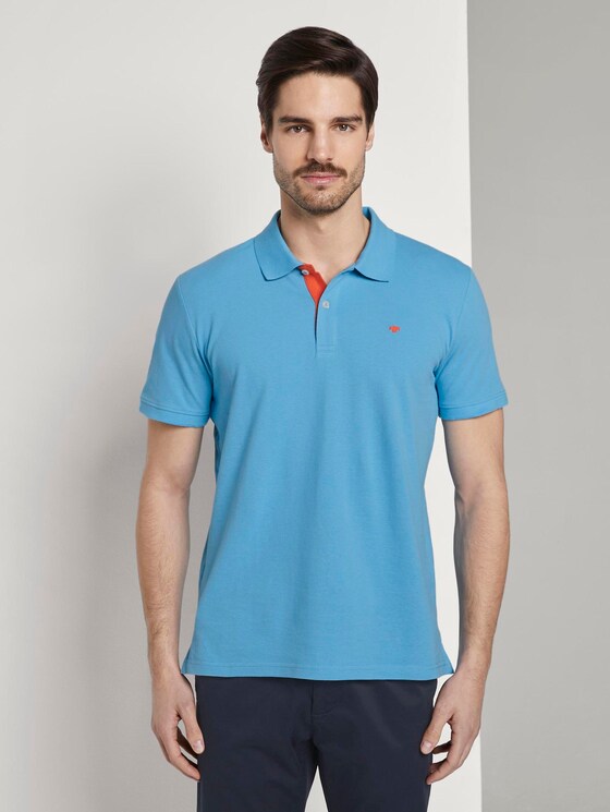 Basic Poloshirt - Männer - soft cloud blue Basic Poloshirt - Männer - soft cloud blue - 1 - TOM TAILOR