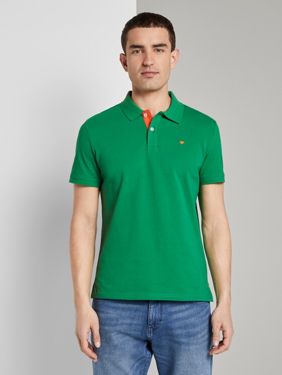 Basic Poloshirt - Männer - jolly green Basic Poloshirt - Männer - jolly green - 1 - TOM TAILOR