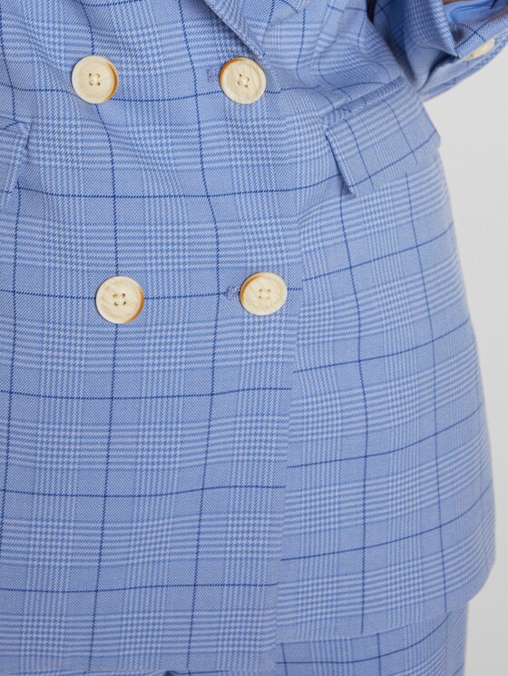 Karo Blazer im Girlfriend-Fit - Frauen - blue check design Karo Blazer im Girlfriend-Fit - Frauen - blue check design - 9 - Mine to five