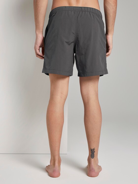 Swimming trunks with slanted pockets - Men - Tarmac Grey Swimming trunks with slanted pockets - Men - Tarmac Grey - 2 - TOM TAILOR
