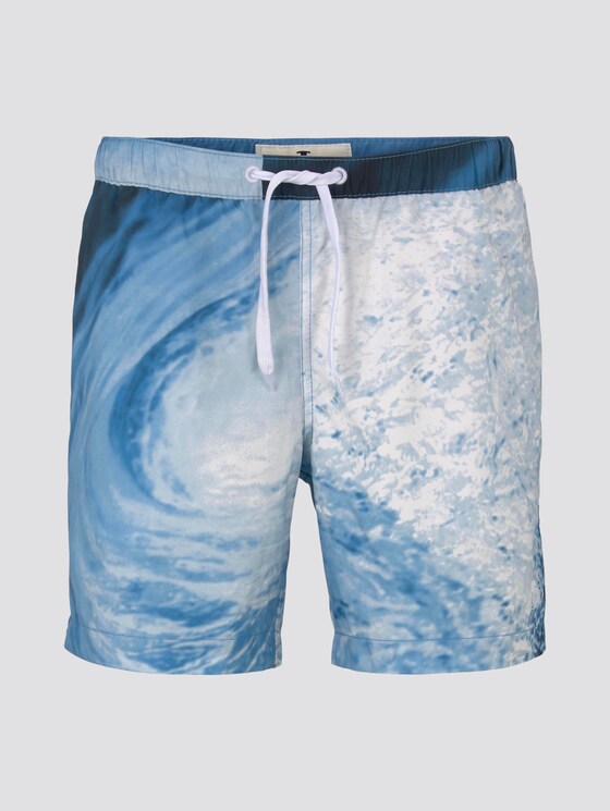 Badeshorts - Männer - blue big wave design Badeshorts - Männer - blue big wave design - 7 - TOM TAILOR