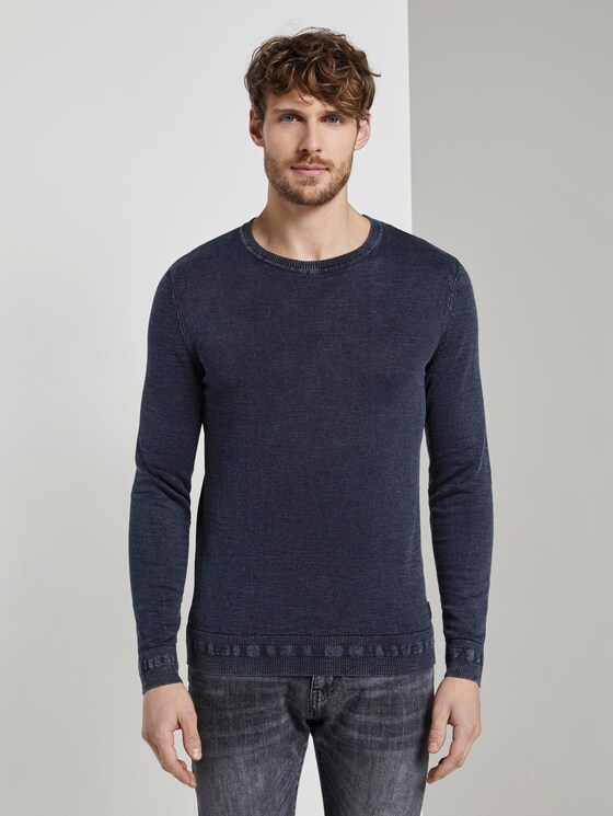 Strick-Sweater - Männer - Sky Captain Blue Strick-Sweater - Männer - Sky Captain Blue - 1 - TOM TAILOR