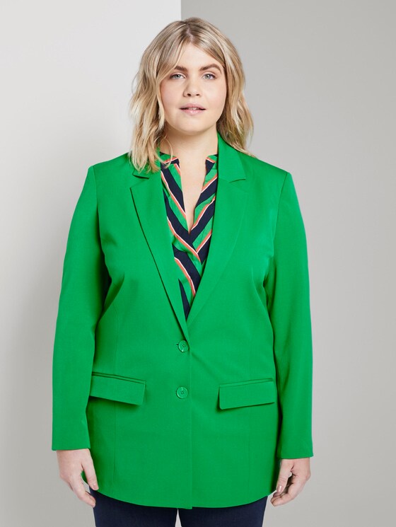 Blazer mit Kontrast-Futter - Frauen - gras green Blazer mit Kontrast-Futter - Frauen - gras green - 1 - My True Me