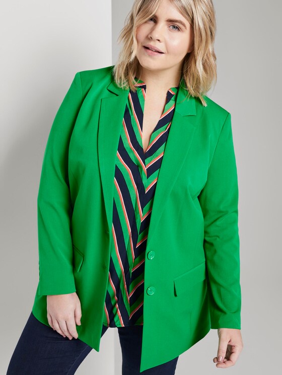 Blazer mit Kontrast-Futter - Frauen - gras green Blazer mit Kontrast-Futter - Frauen - gras green - 5 - My True Me