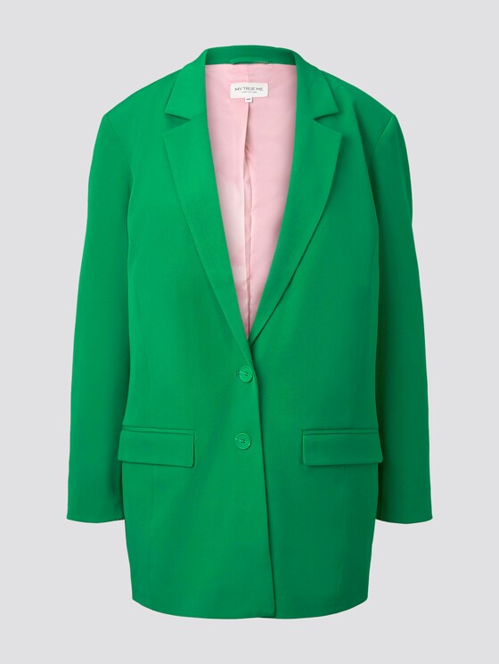 Blazer mit Kontrast-Futter - Frauen - gras green Blazer mit Kontrast-Futter - Frauen - gras green - 7 - My True Me