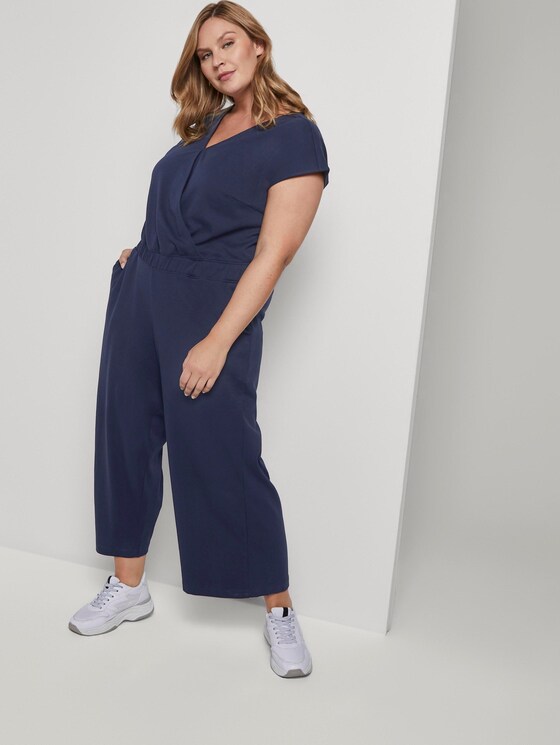 Jumpsuit im Culotte-Look - Frauen - Real Navy Blue Jumpsuit im Culotte-Look - Frauen - Real Navy Blue - 5 - My True Me