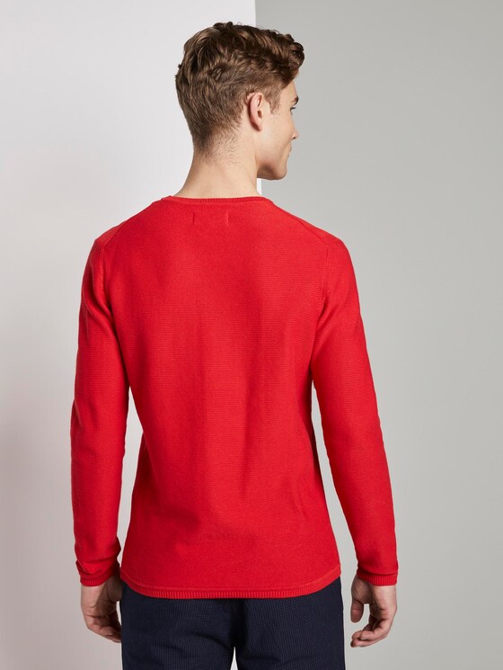 Strickpullover - Männer - very red Strickpullover - Männer - very red - 2 - TOM TAILOR Denim