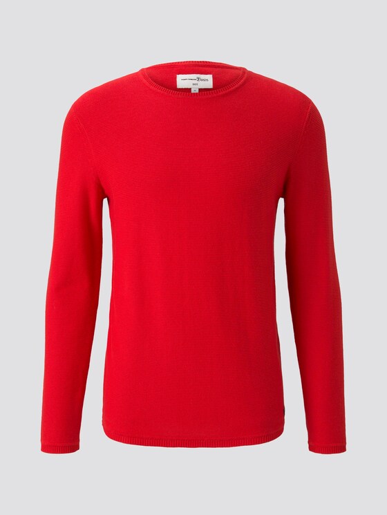 Strickpullover - Männer - very red Strickpullover - Männer - very red - 7 - TOM TAILOR Denim