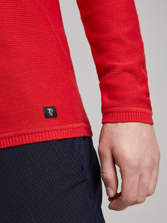 Strickpullover - Männer - very red Strickpullover - Männer - very red - 9 - TOM TAILOR Denim