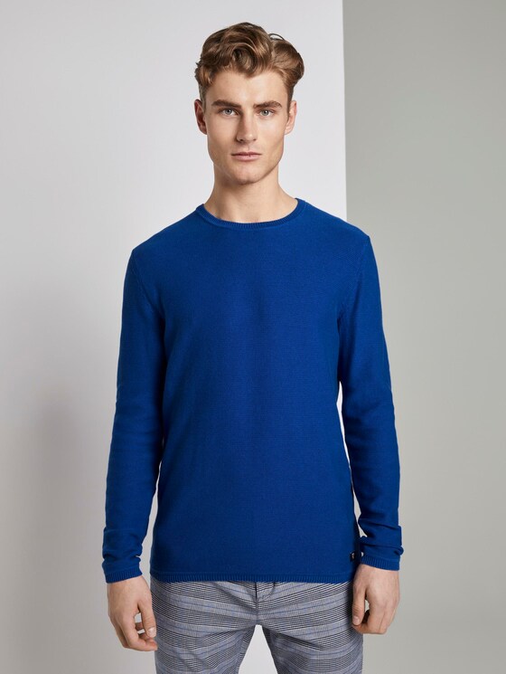 Strickpullover - Männer - bright king blue Strickpullover - Männer - bright king blue - 1 - TOM TAILOR Denim