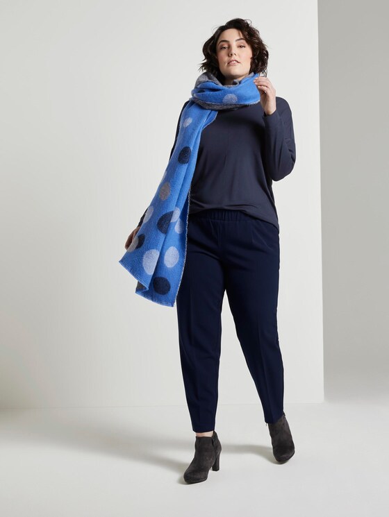 Shirt met 3/4 mouw en vleermuis - Vrouwen - Real Navy Blue Shirt met 3/4 mouw en vleermuis - Vrouwen - Real Navy Blue - 3 - My True Me