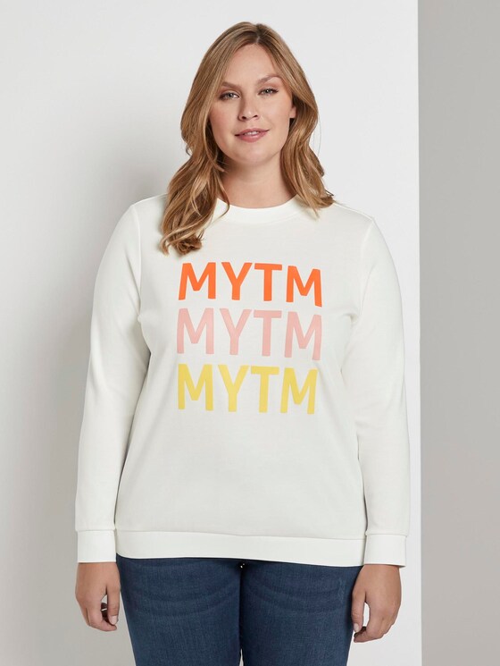 Sweater mit Schrift-Print - Frauen - Whisper White Sweater mit Schrift-Print - Frauen - Whisper White - 1 - My True Me