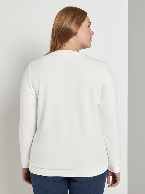 Sweater mit Schrift-Print - Frauen - Whisper White Sweater mit Schrift-Print - Frauen - Whisper White - 2 - My True Me