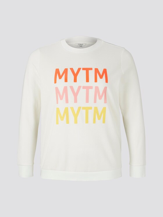 Sweater mit Schrift-Print - Frauen - Whisper White Sweater mit Schrift-Print - Frauen - Whisper White - 7 - My True Me