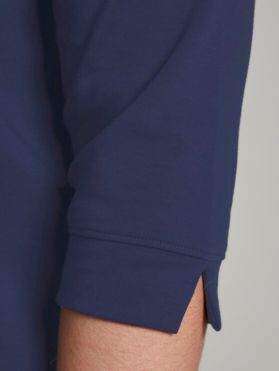 Langes Shirt mit Falte - Frauen - Real Navy Blue Langes Shirt mit Falte - Frauen - Real Navy Blue - 9 - My True Me