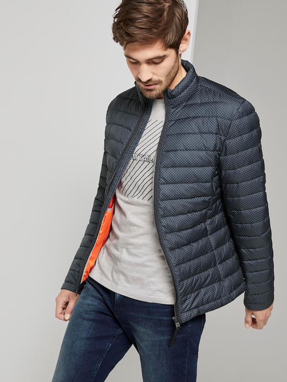 Leichte Jacke mit Stehkragen - Männer - dark blue minimal Leichte Jacke mit Stehkragen - Männer - dark blue minimal - 5 - TOM TAILOR