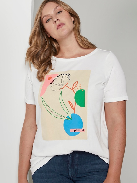 T-Shirt mit Print - Frauen - Whisper White T-Shirt mit Print - Frauen - Whisper White - 5 - My True Me