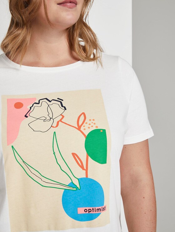 T-Shirt mit Print - Frauen - Whisper White T-Shirt mit Print - Frauen - Whisper White - 9 - My True Me