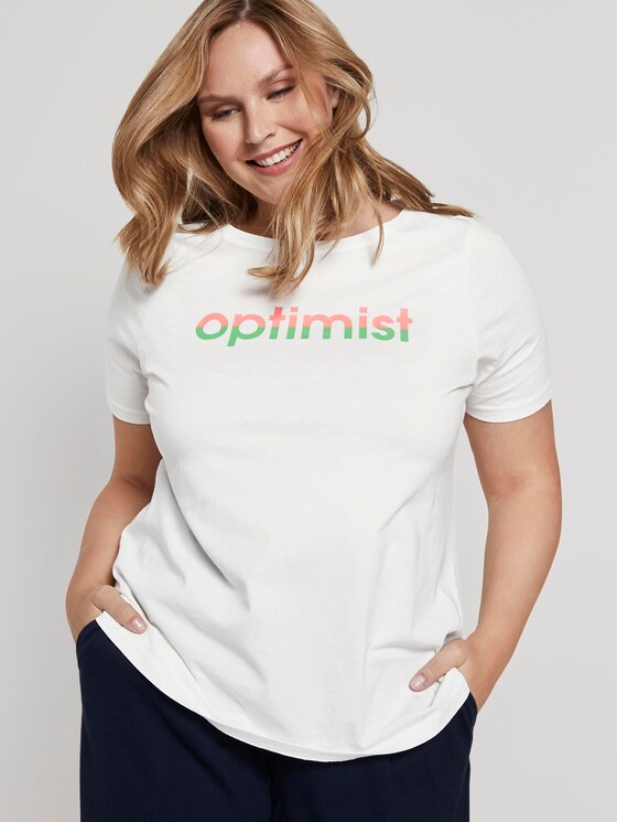 T-Shirt mit Print - Frauen - Off White T-Shirt mit Print - Frauen - Off White - 5 - My True Me