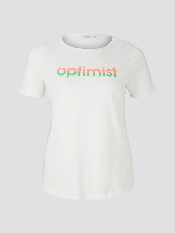 T-Shirt mit Print - Frauen - Off White T-Shirt mit Print - Frauen - Off White - 7 - My True Me