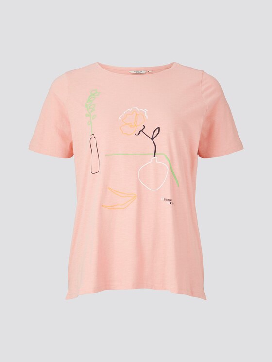 T-shirt met print - Vrouwen - bubble gum pink T-shirt met print - Vrouwen - bubble gum pink - 7 - My True Me
