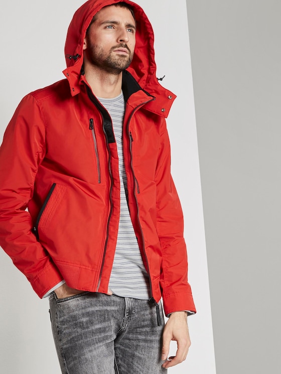 Blouson mit abnehmbarer Kapuze - Männer - brilliant red Blouson mit abnehmbarer Kapuze - Männer - brilliant red - 5 - TOM TAILOR