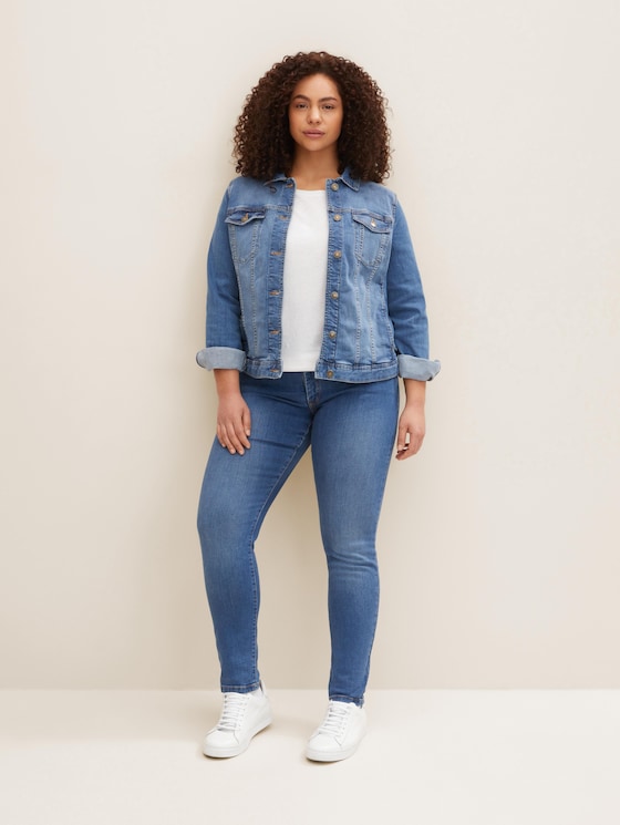 Denim jacket in a washed look