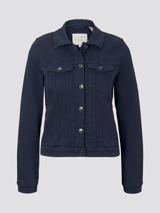 Jeansjacke im Slim-Fit - Frauen - Real Navy Blue Jeansjacke im Slim-Fit - Frauen - Real Navy Blue - 7 - TOM TAILOR Denim