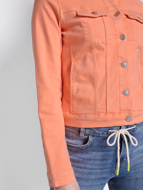 Jeansjacke im Slim-Fit - Frauen - dark papaya neon orange Jeansjacke im Slim-Fit - Frauen - dark papaya neon orange - 10 - TOM TAILOR Denim