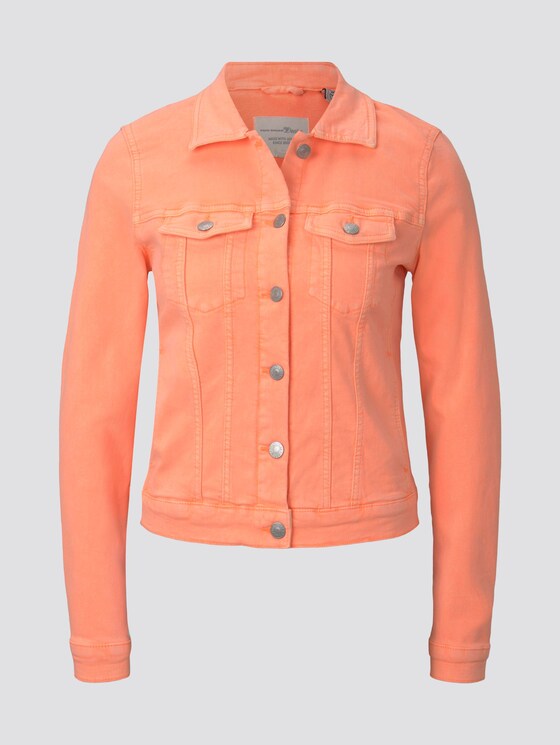 Jeansjacke im Slim-Fit - Frauen - dark papaya neon orange Jeansjacke im Slim-Fit - Frauen - dark papaya neon orange - 7 - TOM TAILOR Denim