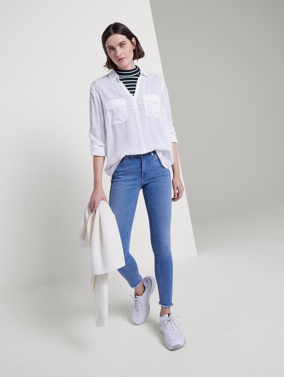 Nela Extra Skinny Push Up Effect - Frauen - Used Mid Stone Blue Denim Nela Extra Skinny Push Up Effect - Frauen - Used Mid Stone Blue Denim - 3 - TOM TAILOR Denim
