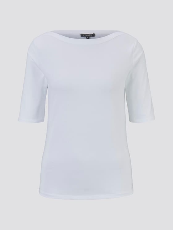 Basic T-Shirt - Frauen - White Basic T-Shirt - Frauen - White - 7 - Mine to five