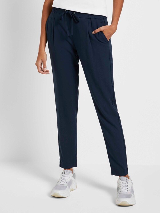 Hose mit Paspelstreifen - Frauen - Sky Captain Blue Hose mit Paspelstreifen - Frauen - Sky Captain Blue - 1 - Mine to five