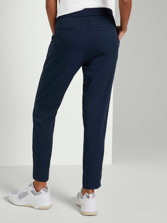 Hose mit Paspelstreifen - Frauen - Sky Captain Blue Hose mit Paspelstreifen - Frauen - Sky Captain Blue - 2 - Mine to five
