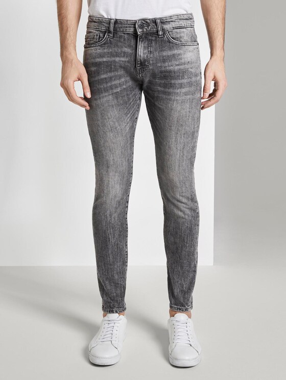 Troy Slim Jeans - Männer - grey denim Troy Slim Jeans - Männer - grey denim - 1 - TOM TAILOR