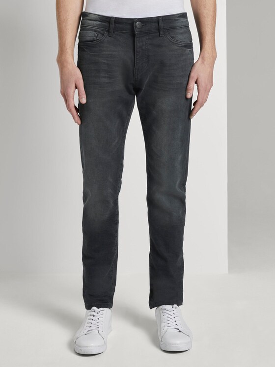 Troy Slim Jeans - Männer - black stone wash denim Troy Slim Jeans - Männer - black stone wash denim - 1 - TOM TAILOR