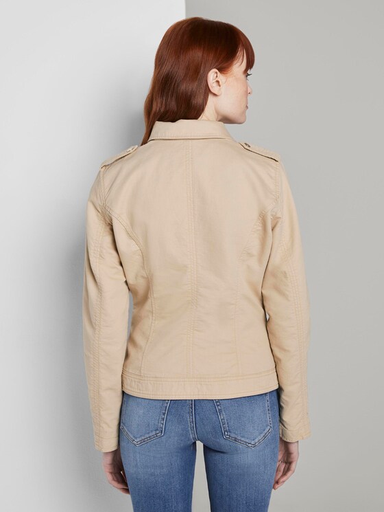 Bikerjacke - Frauen - cream toffee Bikerjacke - Frauen - cream toffee - 2 - TOM TAILOR