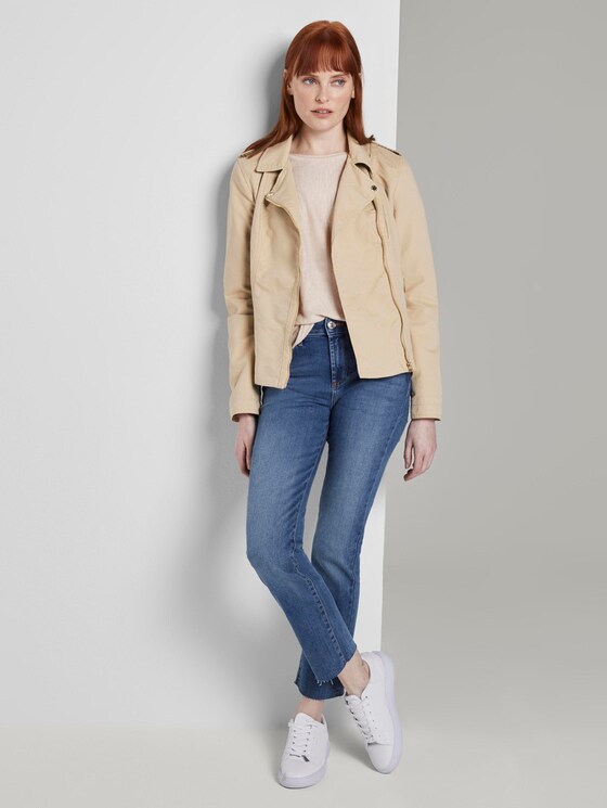Bikerjacke - Frauen - cream toffee Bikerjacke - Frauen - cream toffee - 3 - TOM TAILOR