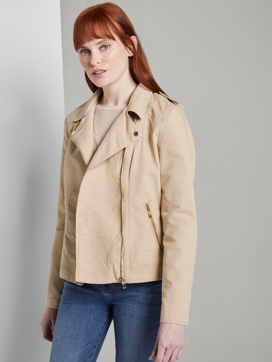 Bikerjacke - Frauen - cream toffee Bikerjacke - Frauen - cream toffee - 5 - TOM TAILOR
