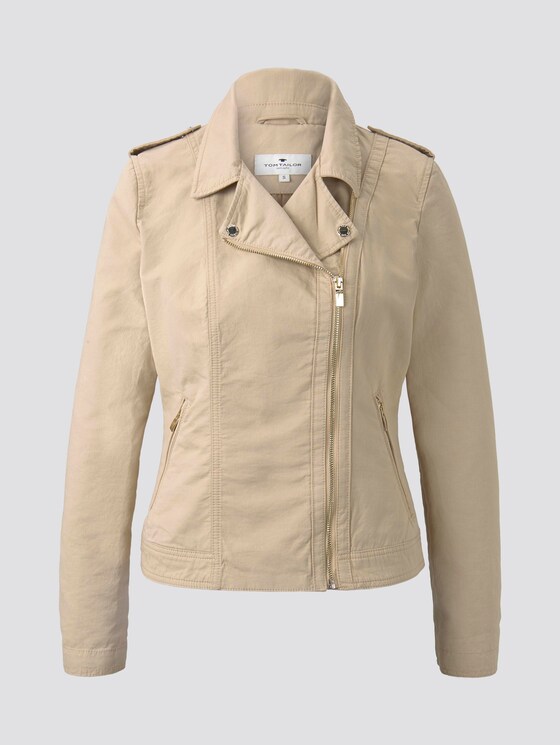 Bikerjacke - Frauen - cream toffee Bikerjacke - Frauen - cream toffee - 7 - TOM TAILOR