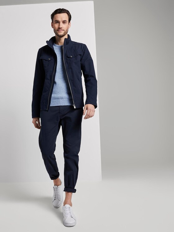 Melierter Strickpullover - Männer - blue blue melange Melierter Strickpullover - Männer - blue blue melange - 3 - TOM TAILOR