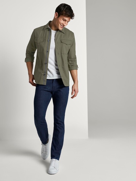 Grüne Hemdjacke - Männer - Olive Night Green Grüne Hemdjacke - Männer - Olive Night Green - 3 - TOM TAILOR