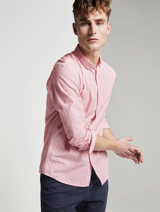 Gemustertes Hemd - Männer - red white irregular stripe Gemustertes Hemd - Männer - red white irregular stripe - 5 - TOM TAILOR Denim
